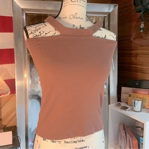 BP. Cutout Ribbed Tank